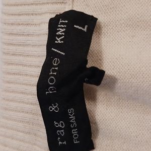 Rag & Bone sweater, blue/off white, knit, sz lg